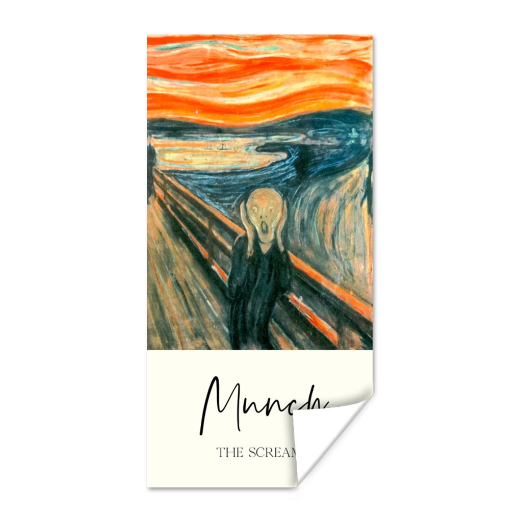 MuchoWow Poster Der Schrei - Edvard Munch - Alte Meister 75x150 cm - Dekoration für die Wände