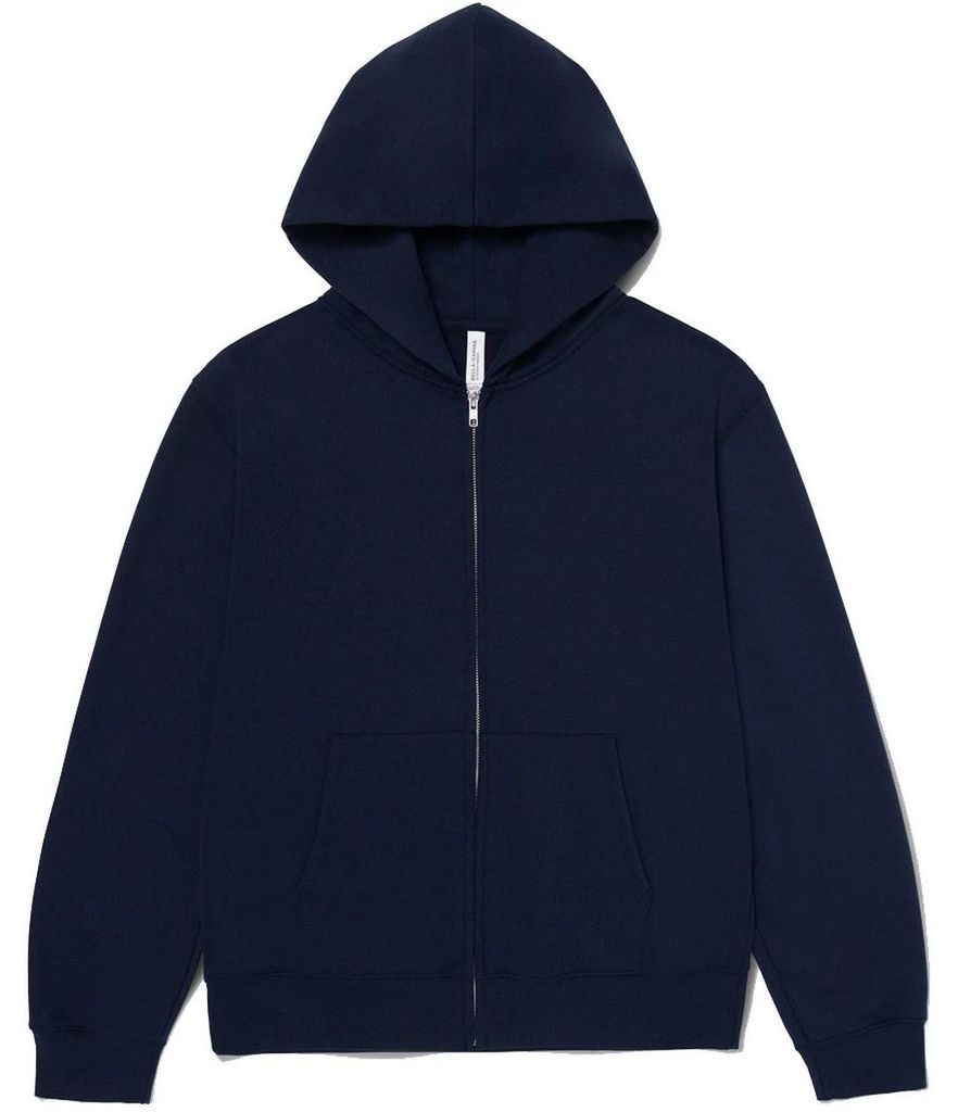 Bella + Canvas - Hoodie mit durchgehendem Reißverschluss für Herren/Damen Uni, Schwere Qualität RW11428 (XS) (Marine)