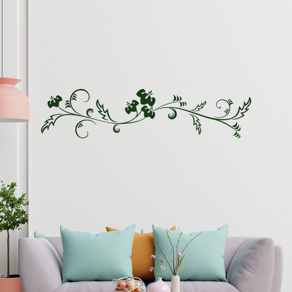 Farn Wandtattoo in 6 Größen - Wandaufkleber Wall Sticker - Dekoration, Küche, Wohnzimmer, Schlafzimmer, Badezimmer