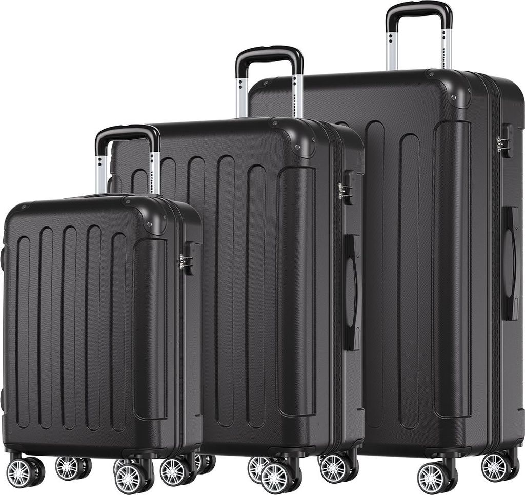 TRVLMORE Kofferset - 3-teilig - 38L Handgepäck + 70L und Produktbild 
