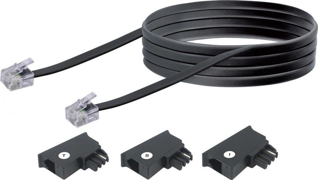 Schwaiger Telefon Anschlussleitung universal 6m