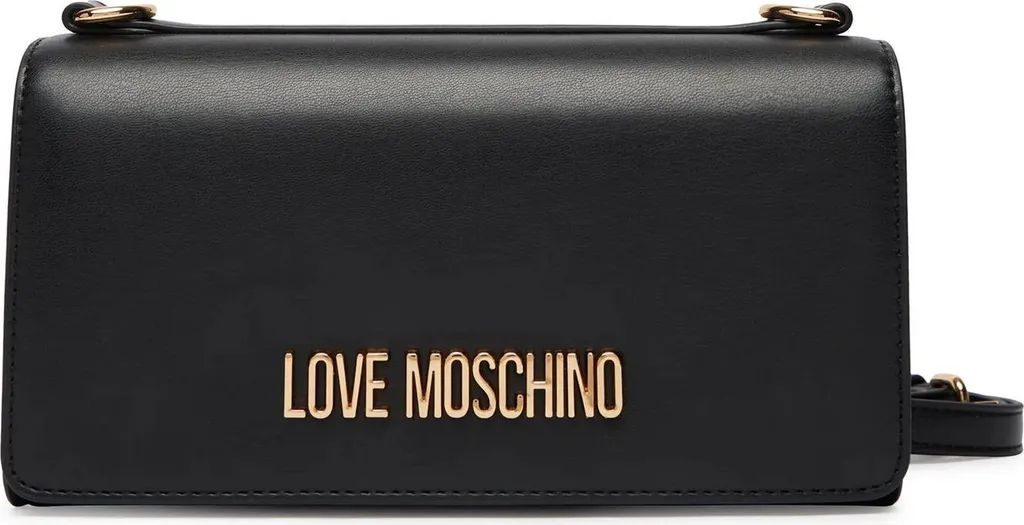 Sac bandoulière en simili cuir matelassé Love Moschino avec logo doré