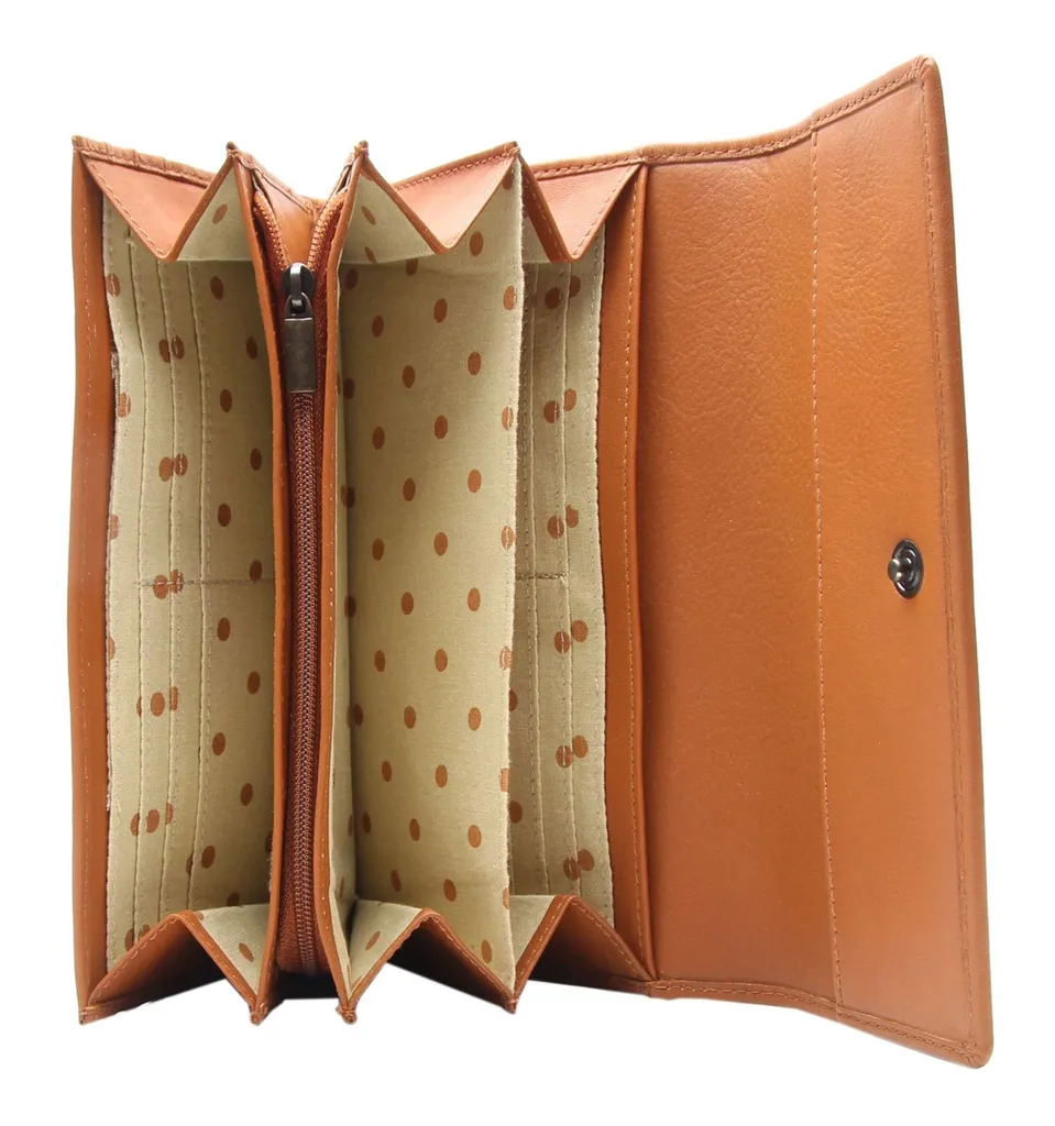 Accessoire de sac : Porte-monnaie Esquire Peru en cuir marron pratique