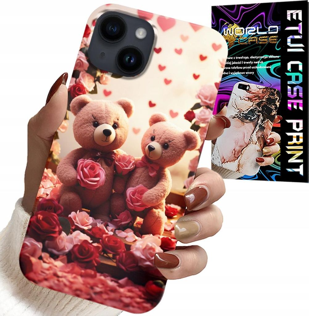Etui Für Iphone 14 Plus - Teddybären, Liebe Dich, Herzen Viele Etui-Designs