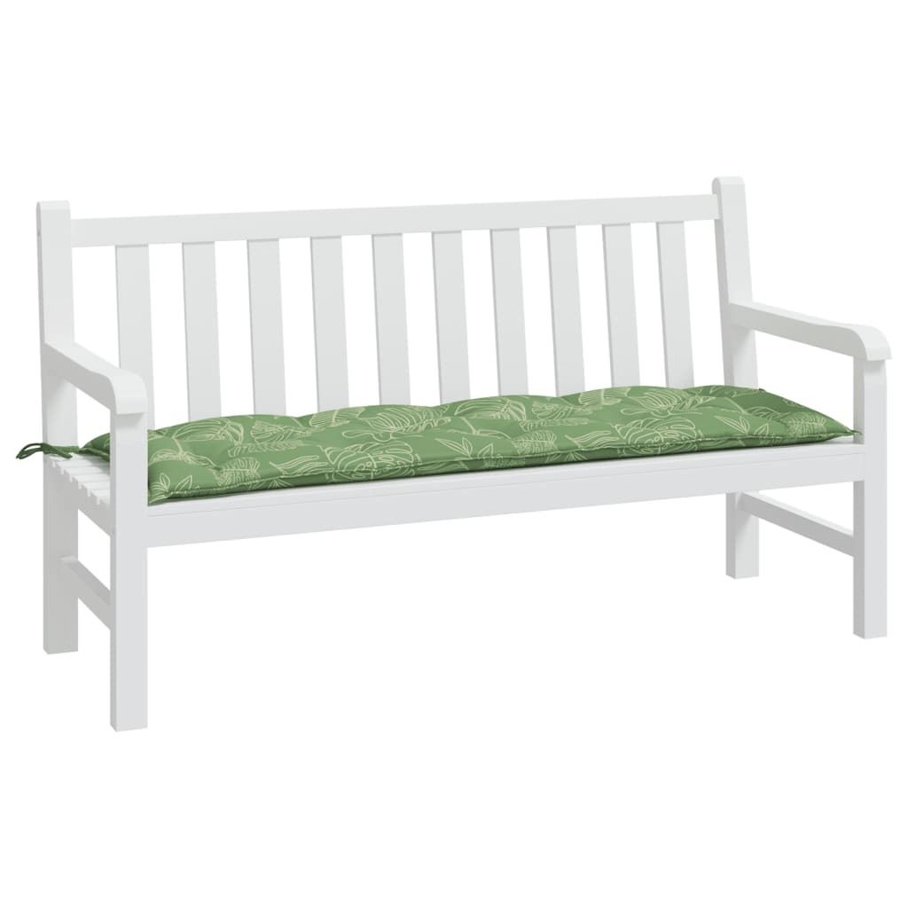 vidaXL Gartenbank-Auflage Blattmuster 150x50x7 cm Produktbild 