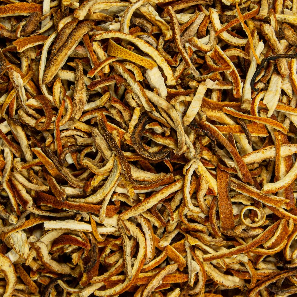 Food-United getrocknete Orangenschalen naturbelassen Streifen 600g
