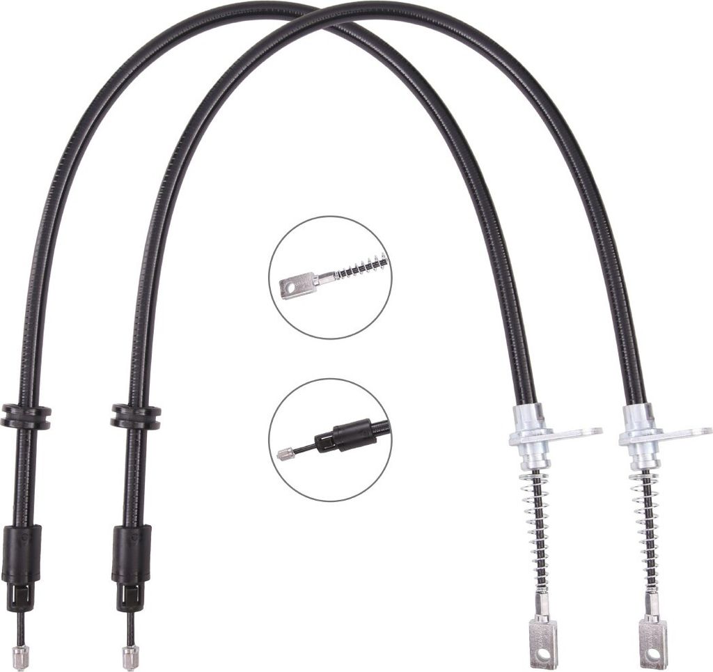 RIDEX Handbremsseil Seilzug Feststellbremse passend für MERCEDES-BENZ C-Klasse Limousine (W204) Hinten Links Rechts 124C1393