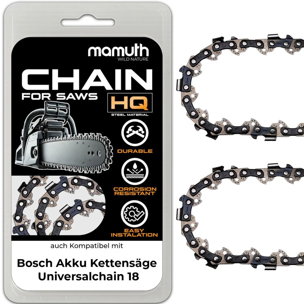2x catena 20cm 1,1mm 3/8" 33TG per motosega a batteria Immagine del prodotto 