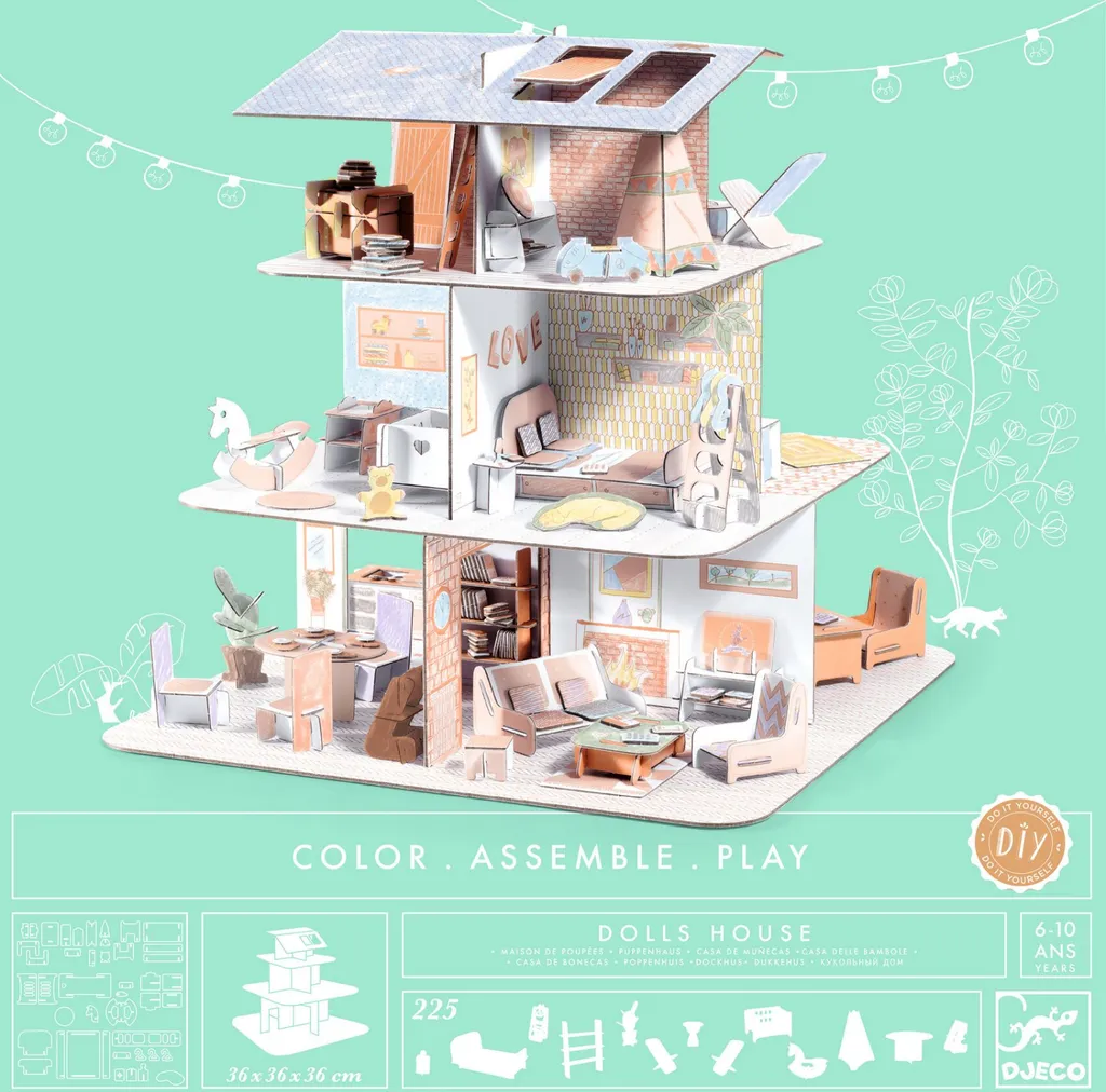 Maisonnette Djeco à colorier : la solution pour occuper vos enfants