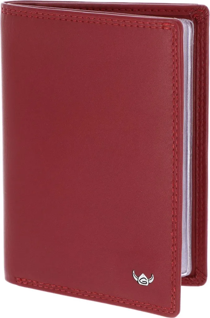 Golden Head Polo 4430 Étui Carte d'Identité RFID Protect Cuir Rouge Foncé