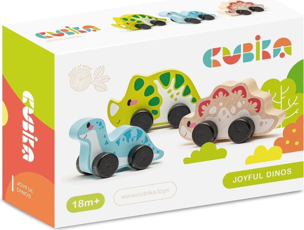 Cubika, Holzspielzeug, Holzdinen Spielset aus Holz, Produktbild 