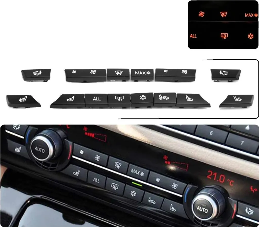 Copertura interruttore riscaldamento a pulsante AC, materiale resistente, facile da installare, 14 pezzi