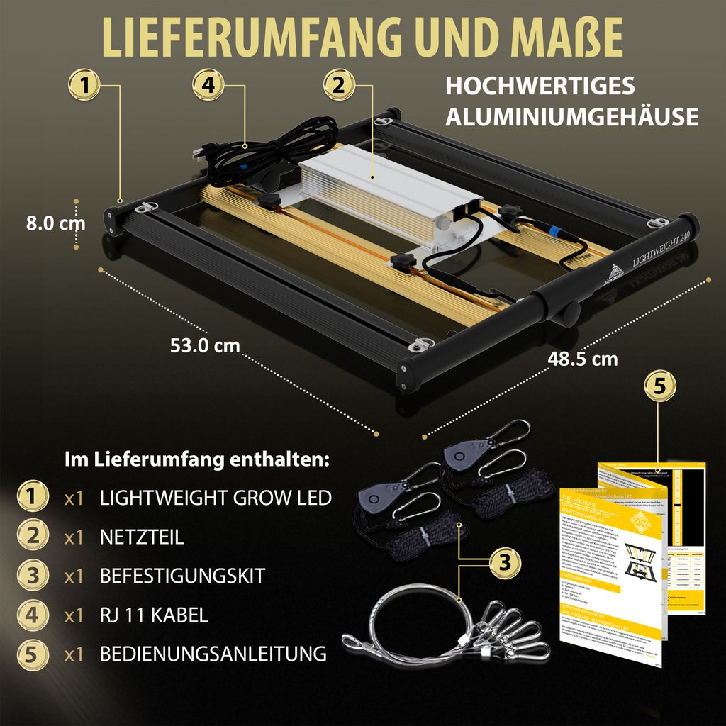 240W SAMSUNG PRO Grow LED LIGHT Licht Pflanzen Lampe Produktbild 3