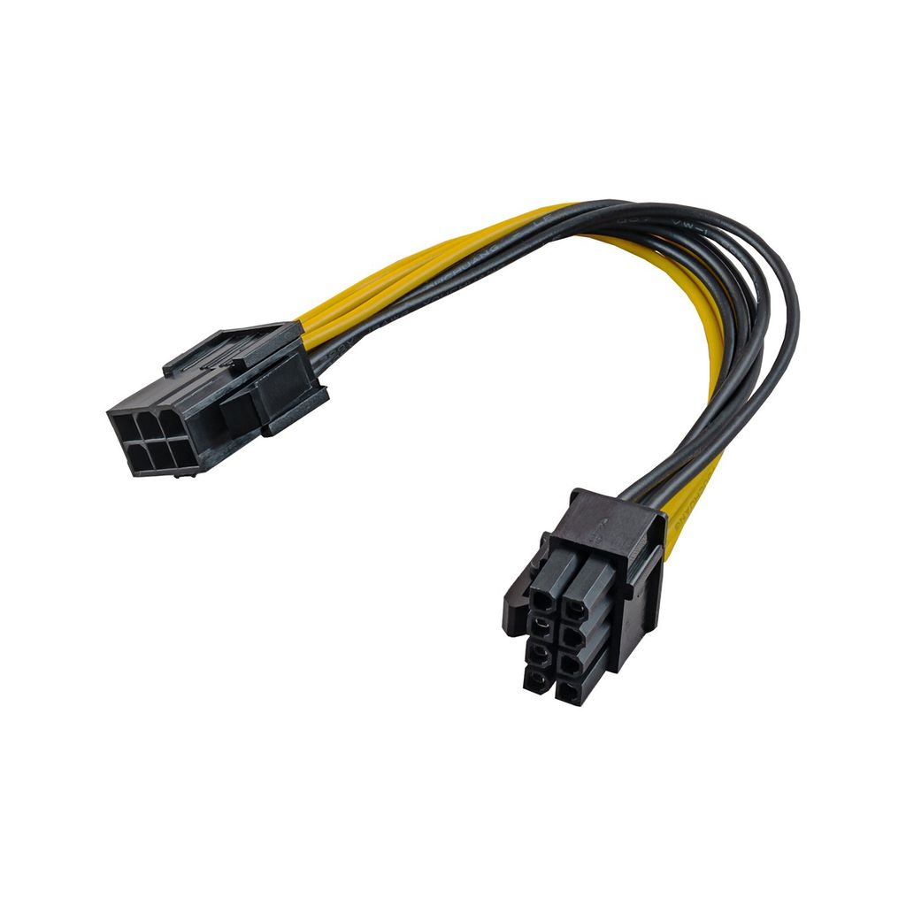 AKYGA AK-CA-07 - 6-Pin PCI-E auf 8-Pin PCI-E Adapterkabel (20 cm)