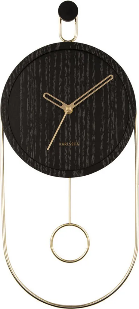 Horloge murale Swing Pendulum Noire Karlsson - Finissez-en avec les murs vides