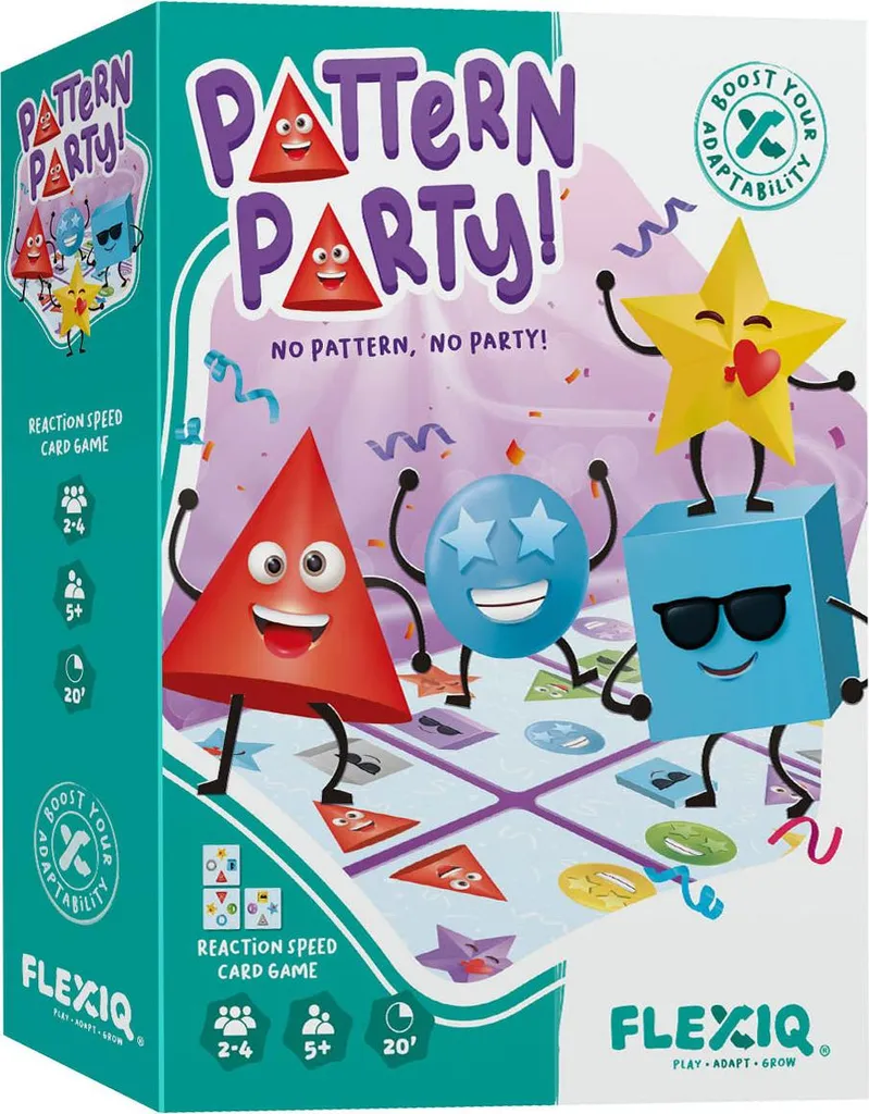 Asmodee Pattern Party Jeu de cartes de rapidité et d'observation fun