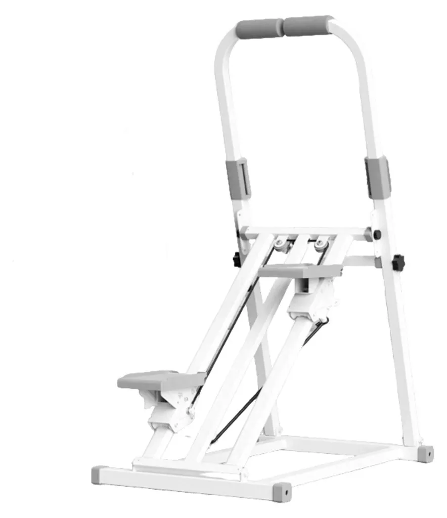 Appareil de musculation compact blanc pour tonifier le corps chez soi