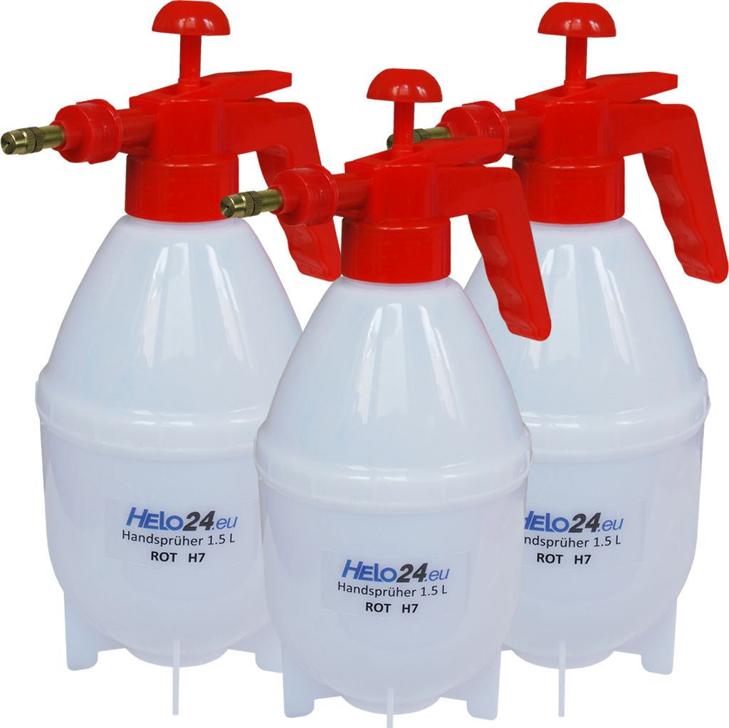 Sprühgerät Drucksprüher Pumpsprüher Gartenspritze Pflanzensprüher 1,5L (3er Set Modell H7)