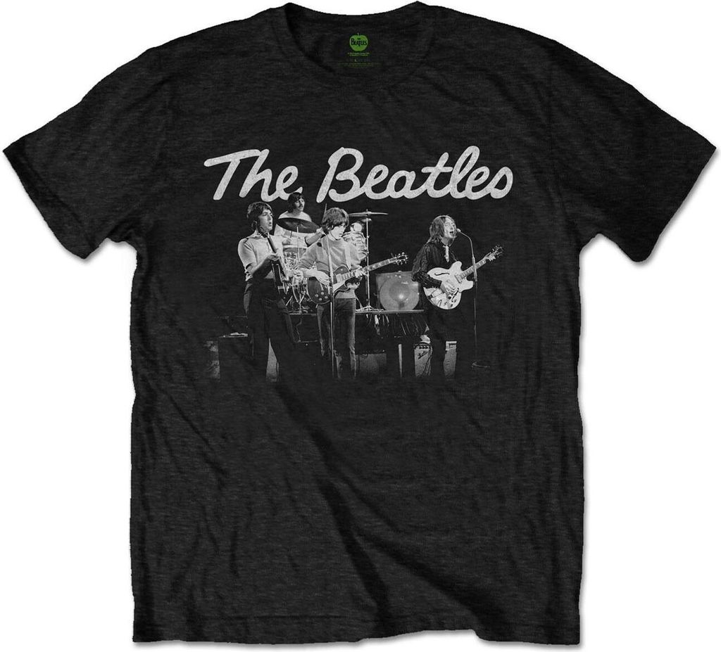 The Beatles - "1968 Live Photo" T-Shirt für Herren/Damen Uni RO2372 (M) (Schwarz)
