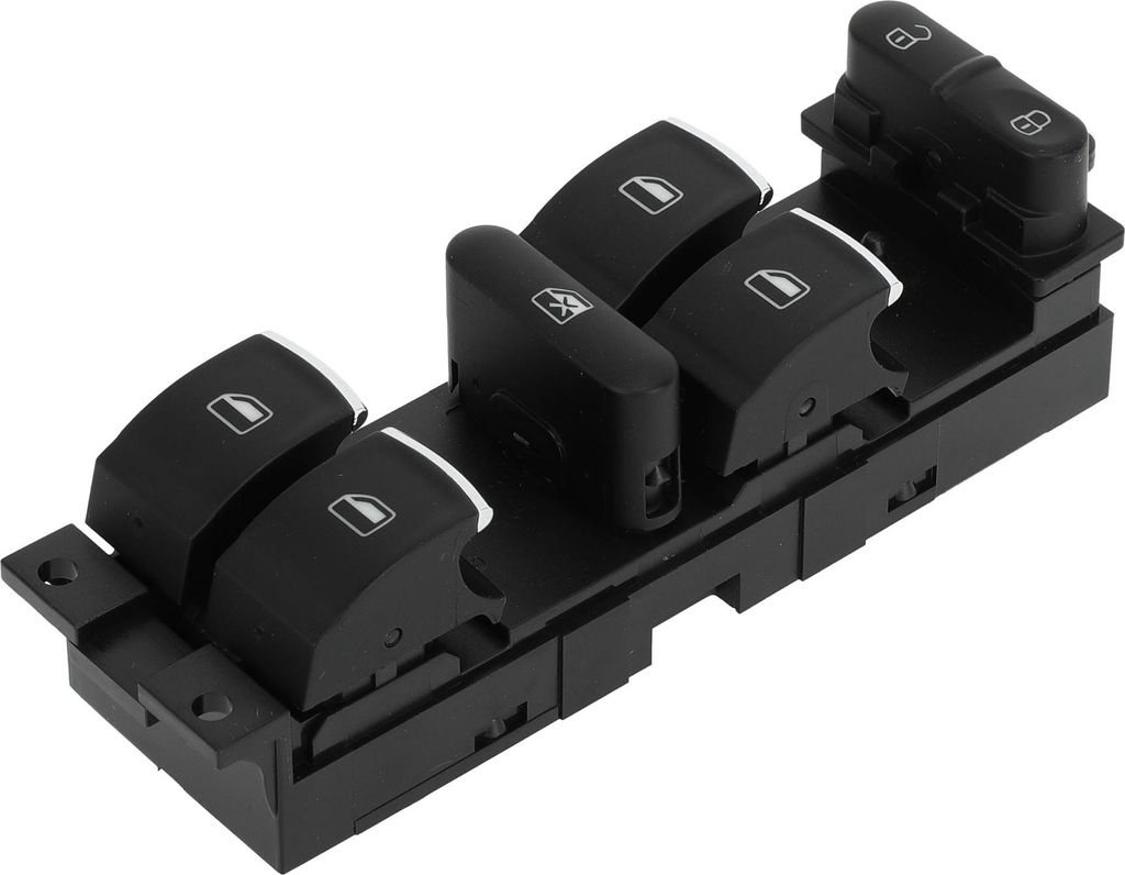 Elektrischer Fensterschalter Nr. 18G959857E Vorderer linker Fahrerseiten-Fenstersteuerungsschalter für Volkswagen Bora Schwarz