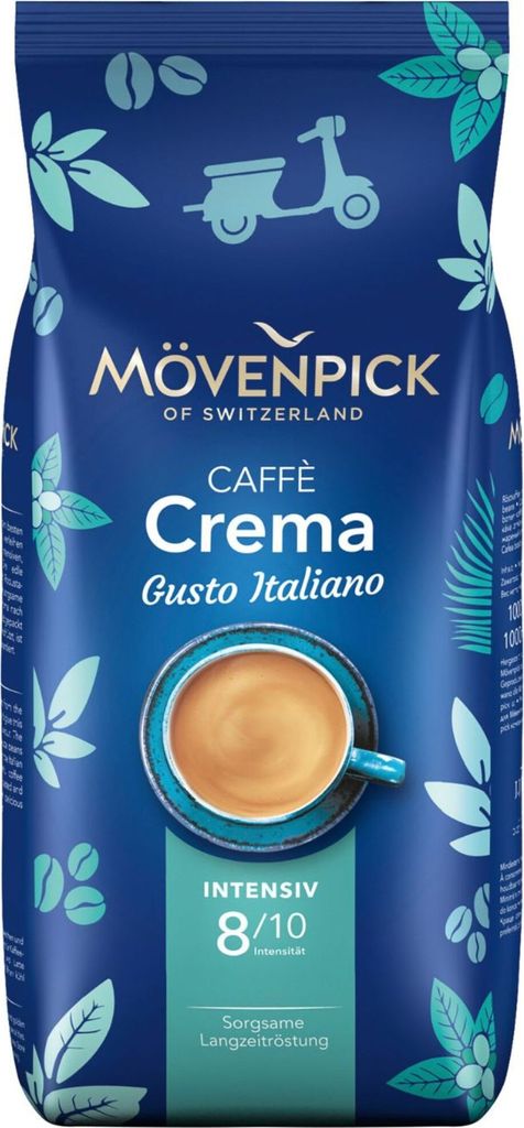 Mövenpick Caffè Crema Gusto Italiano Intenso | ganze Bohne Produktbild 