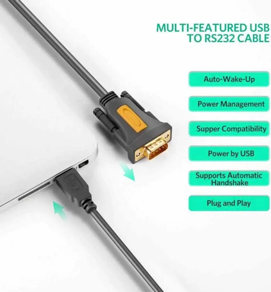 Adaptateur USB RS-232 avec Puce Intégrée Câble Blindé de 1m Ugreen - 16