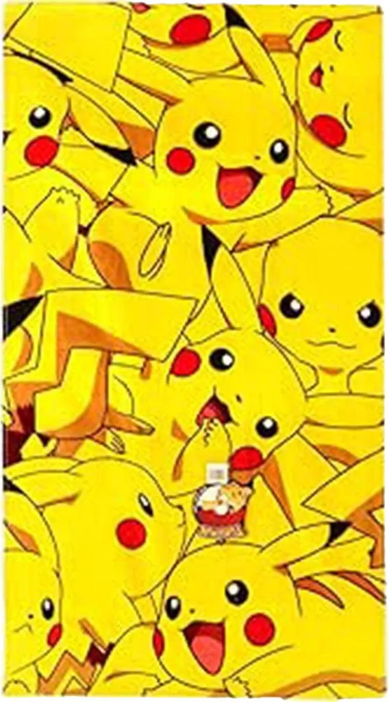 Serviette de Piscine Pokémon TC398 Jaune - Idéal Sport et Natation Enfant
