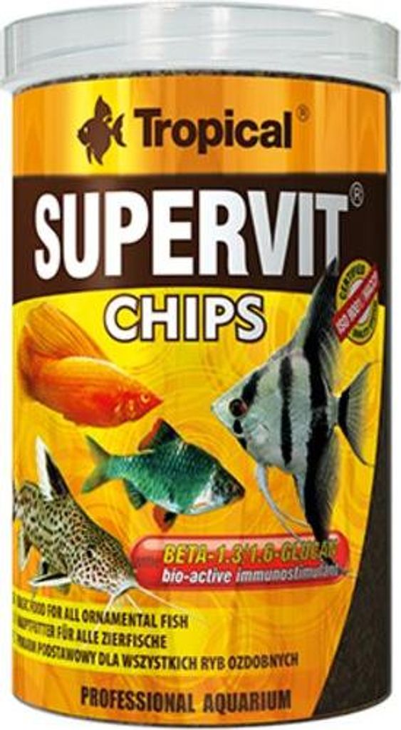Tropical Supervit Chips 250 ml - Mangime per pesci Immagine del prodotto 