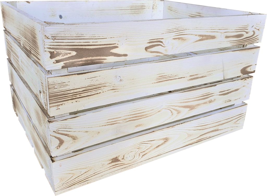 Lermowood Holzkisten 50 x 40 x 30cm Vintage Dekokisten aus Holz Holzkiste Regalkiste Weinkiste