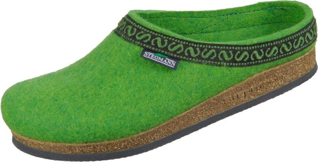 Stegmann Filz Clogs Hausschuh aus Wolle, Flexibles Kork-Latex-Fußbett, Bester Tragekomfort und optimale Passform