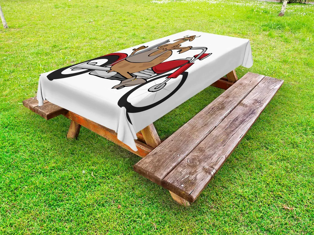 Tovaglia Motociclistica Divertente ABAKUHAUS 145x265 Outdoor