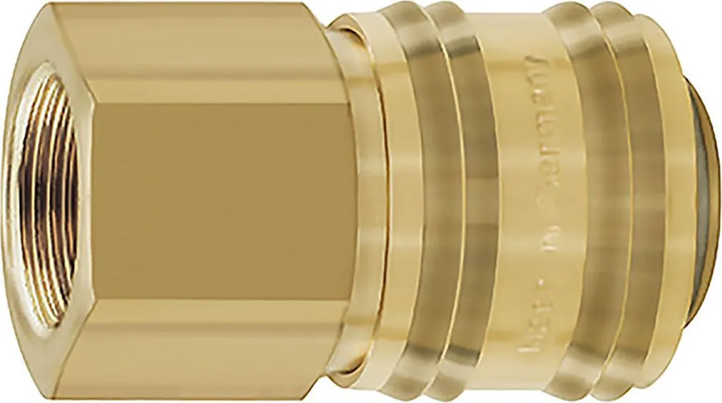Raccord rapide femelle F 6,3 mm 1/4 pouce long 22 m en acier zingué