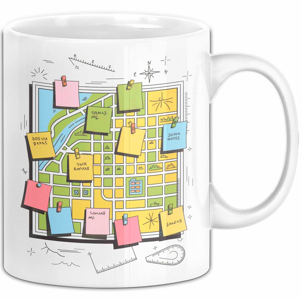 Stadtplaner Tasse Geschenk Lustige Geschenkidee Spruch Für Stadt Denker (Weiß)