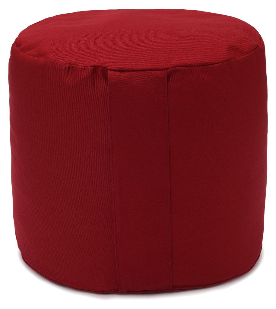 yogabox Glückssitz Rondo Big D - regional hergestellt - bordeaux 36 x 36 x 28 cm Buchweizenschalen