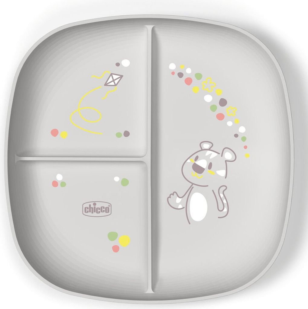 Chicco 00016003350000 Kleinkindergeschirr Teller für Kleinkinder