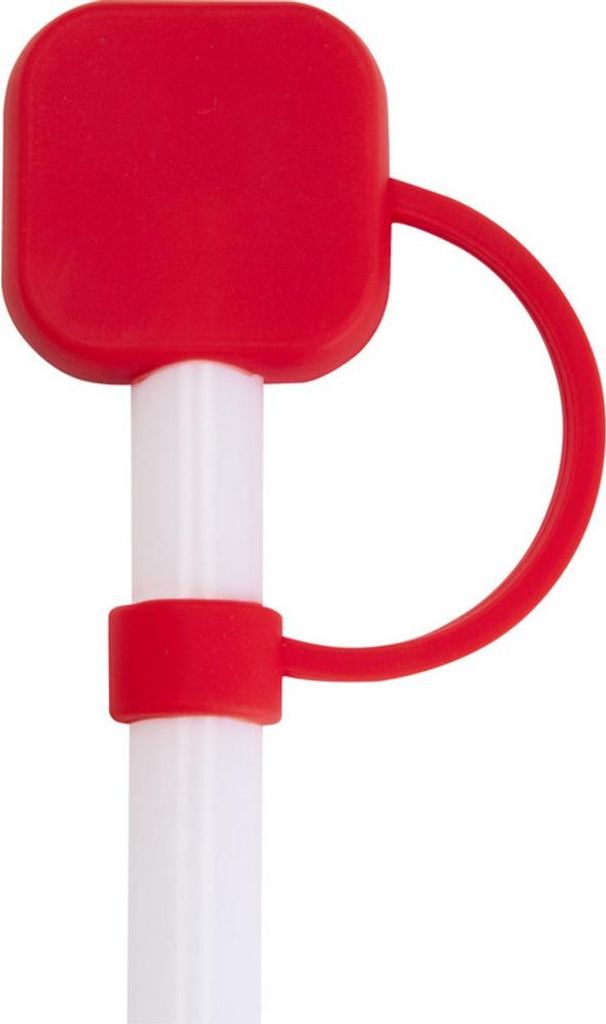 Floso - Strohschützer "Sip", Silikon PF4767 (Einheitsgröße) (Rot)