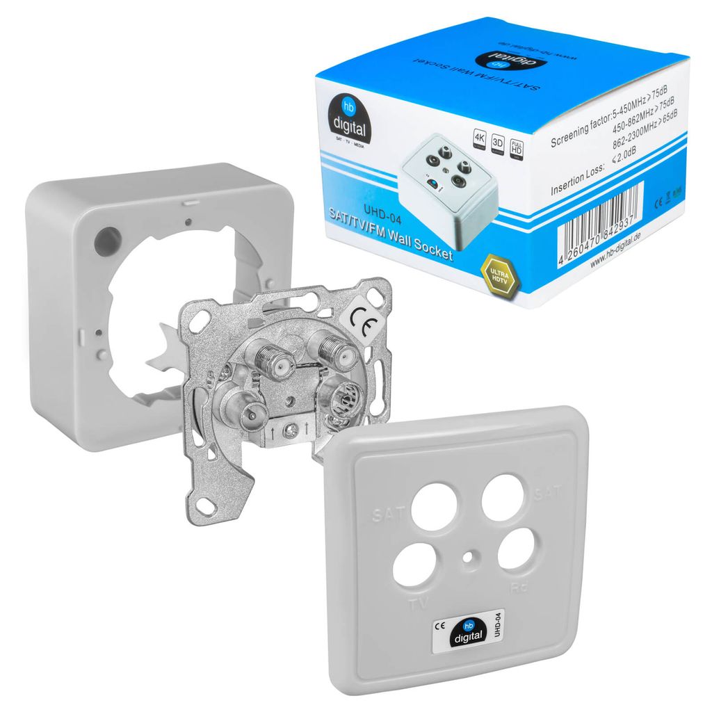HB-DIGITAL DOSE UHD-04 4-fach vernickelt
