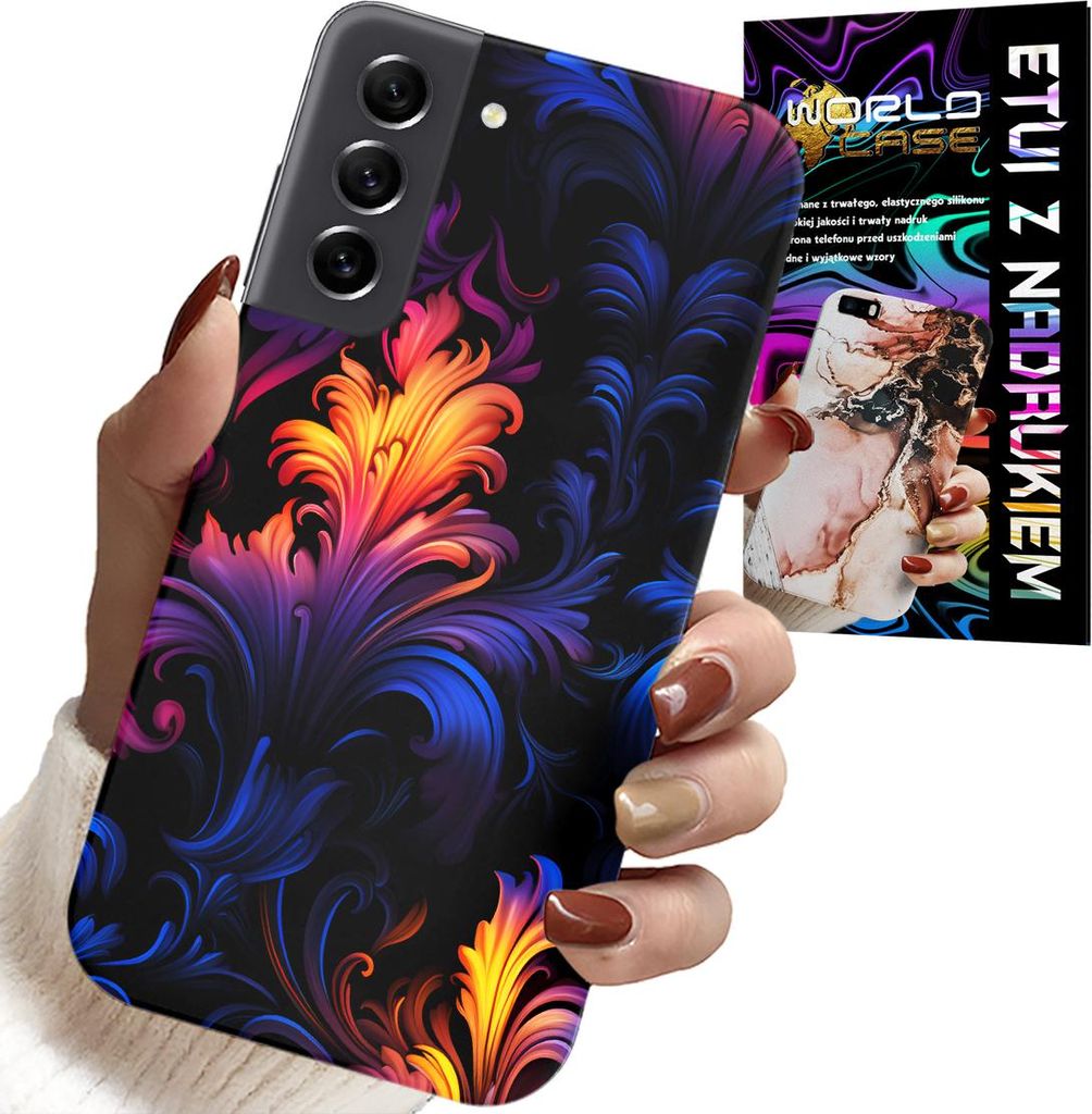 Hülle Für Samsung Galaxy S22 - Abstrakte Bunte Muster + Folie