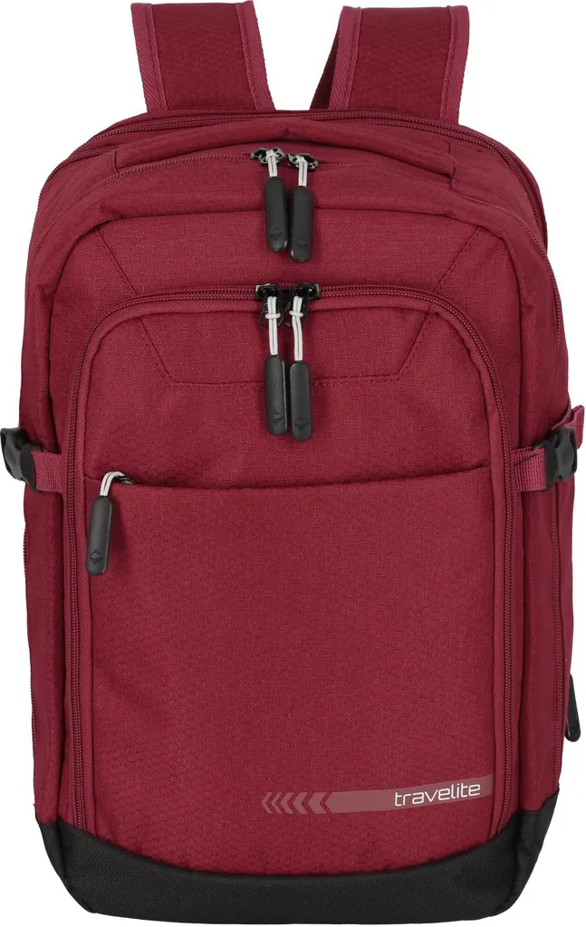 Zaino Scuola e Viaggio Travelite Kick Off 20L - Rosso Scuro con Vano PC