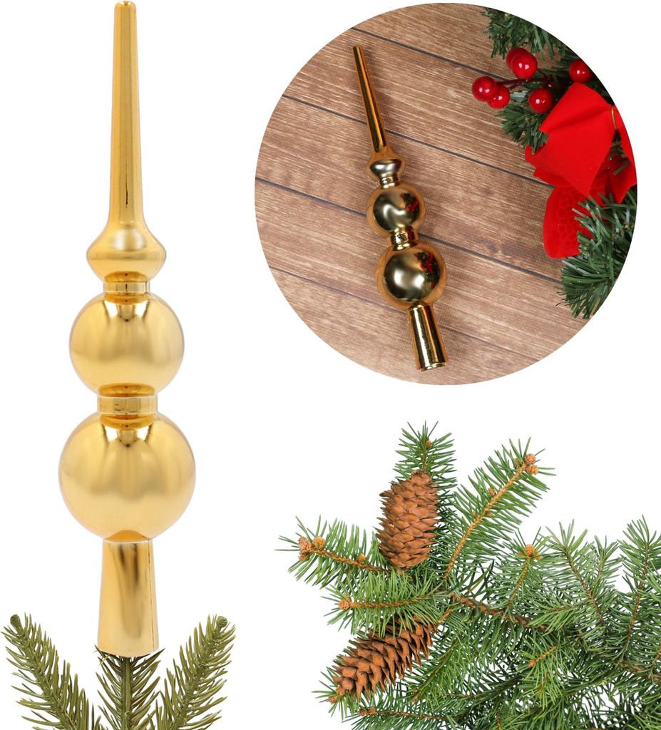 Goldspitz, Christbaumspitze 20 cm Produktbild 