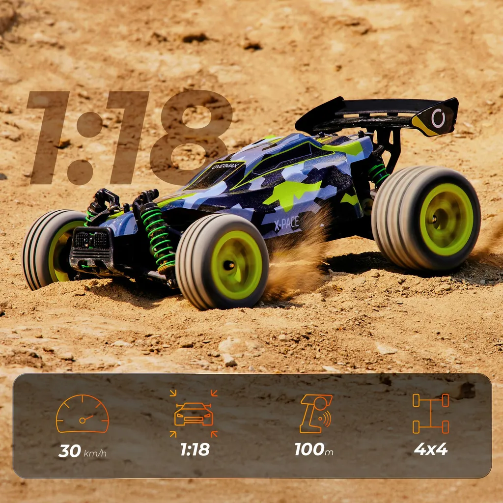 Voiture Télécommandée Tout-Terrain RC Buggy Rapide 45km/h Overmax X-Pace - 20