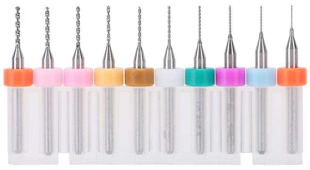 10-teiliges Mini-Bohrerset für Holzarbeiten, Uhren und Handy-Reparatur – 0,3 mm bis 1,2 mm