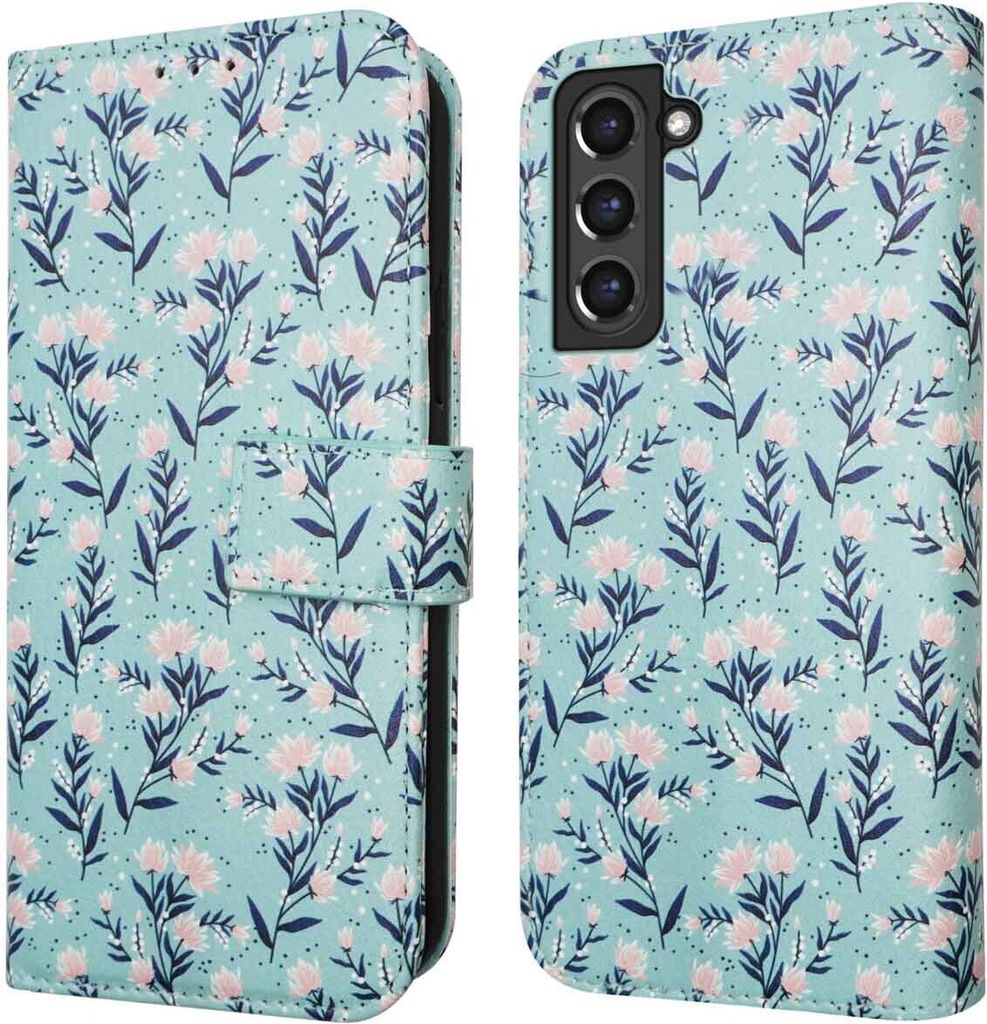 imoshion Design Klapphülle Samsung Galaxy S21 FE - Blue Produktbild 
