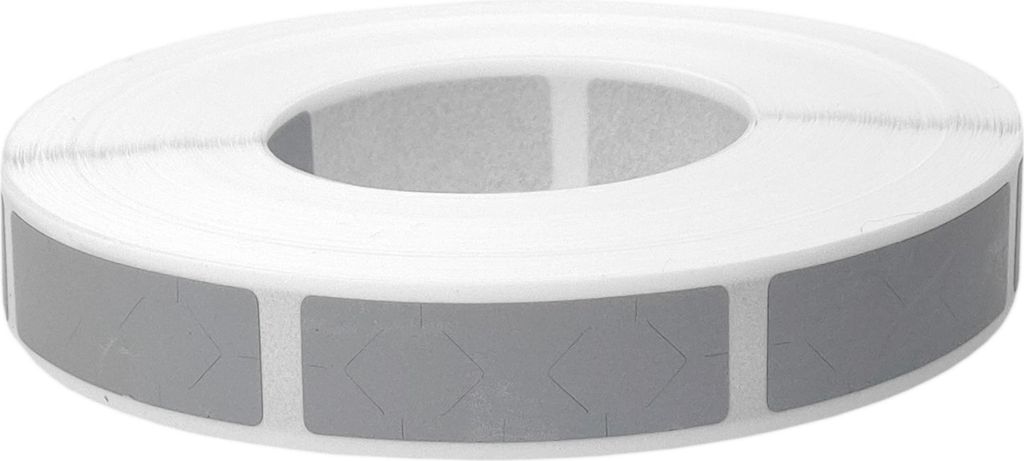 Autocollants à gratter RECTANGULAIRES 10 x 30 mm GRIS x Image du produit 