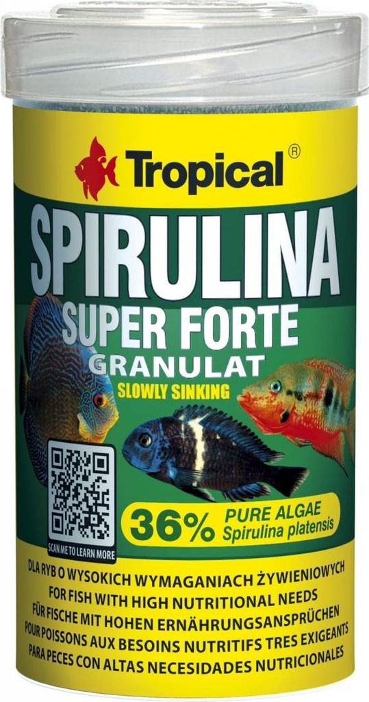 Tropical Super Spirulina Forte 36% Granulat, 100 ml