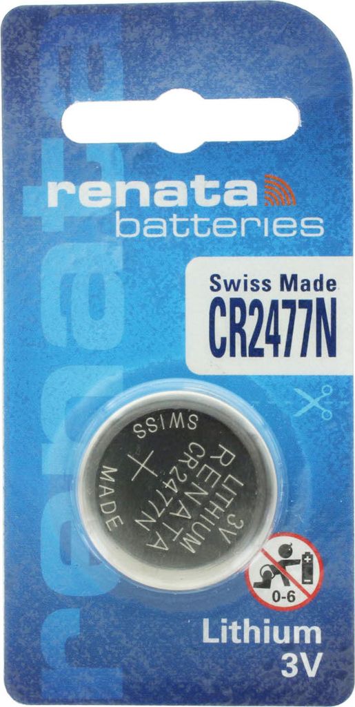 Renata Lithium-Knopfzelle CR2477N, 3V, 950 mAh 703594 Produktbild 