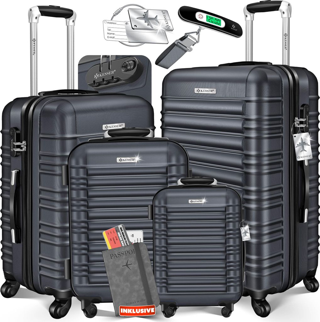 KESSER® 4tlg. Hartschalenkofferset Hartschalenkoffer Produktbild 
