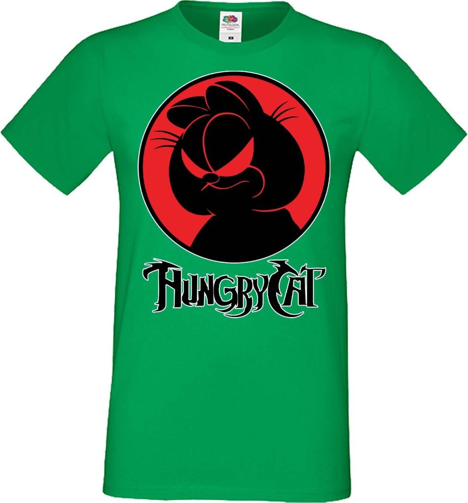 Herren T-Shirt Manga Anime Thundercats Garfield Garfield, Man M / Grün