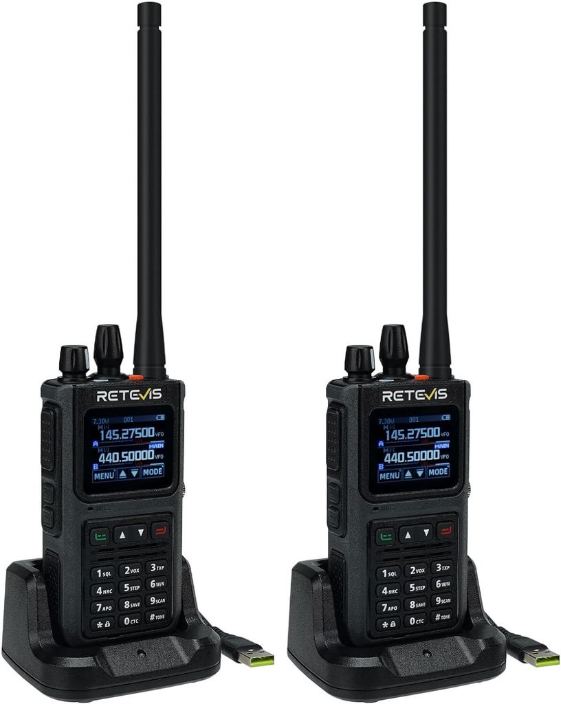 Retevis C1 Talkie Walkie Grande portée, radio bi-bande Image du produit 