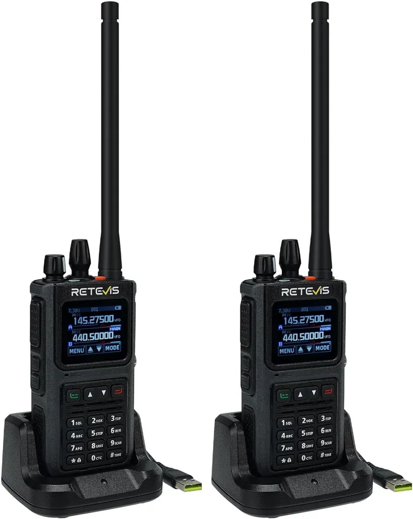 Talkie Walkie IP67 avec Réduction de Bruit et Charge Type C Retevis C1